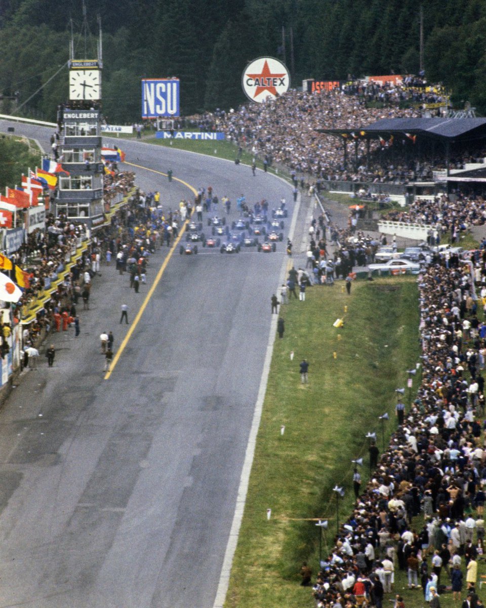 goodwoodrevival's tweet image. It’s the Belgian Grand Prix this weekend. One of the staples of the #F1 calendar and one that is unfortunately being reduced to a rotational circuit. Spa-Francorchamps has so much rich history in racing and today we want to celebrate the 1966 season. The final year in which the…