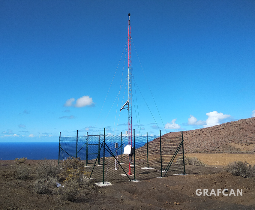 GRAFCAN's tweet photo. 🌤️ En #IDECanarias puedes consultar en tiempo real los datos de la red de estaciones meteorológicas del archipiélago: temperatura🌡️, viento🌬️, humedad o lluvia 🌧️¡Se actualizan cada 10 minutos! Ya están disponibles estas nuevas capas en el servicio WMS.
🔗 https://t.co/J2qMLPgogs https://t.co/jPQgYKdvM7