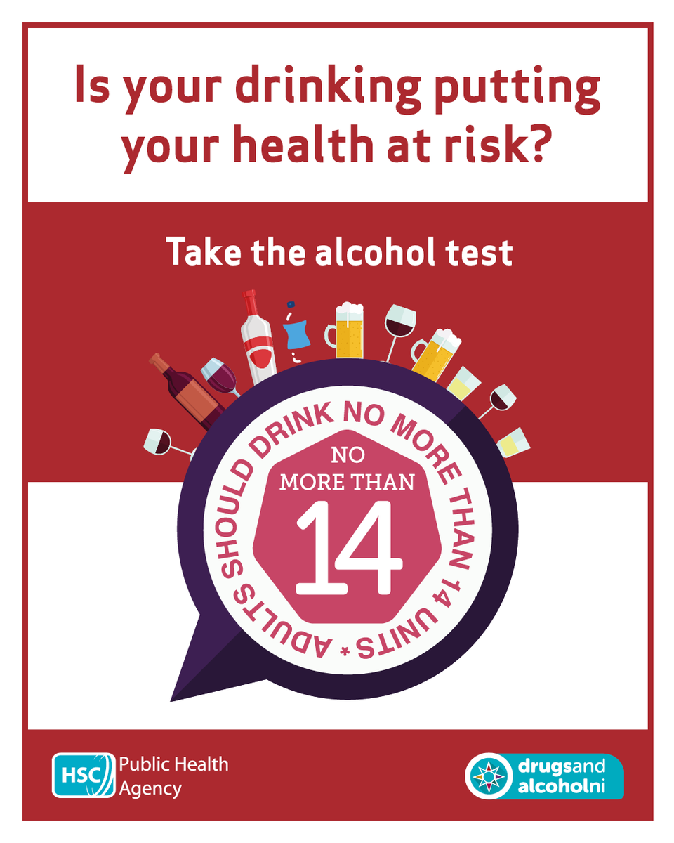 publichealthni's tweet image. To keep health risks from alcohol to a low level, it is safest not to drink more than 14 units a week, as recommended by the UK CMOs.
Take the alcohol test today visit, pha.site/alcohol-test
#KnowYourUnits
#AlcoholFreeDays