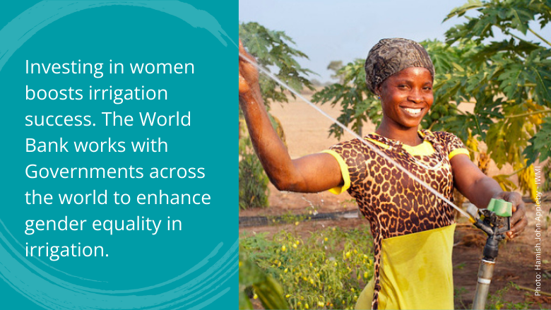 WorldBankWater's tweet image. When women are involved in irrigated agriculture, it benefits entire communities. Find out what countries are doing in partnership with @WorldBankWater to accelerate equality in #irrigation.
👉 wrld.bg/OYAl50VchUo
