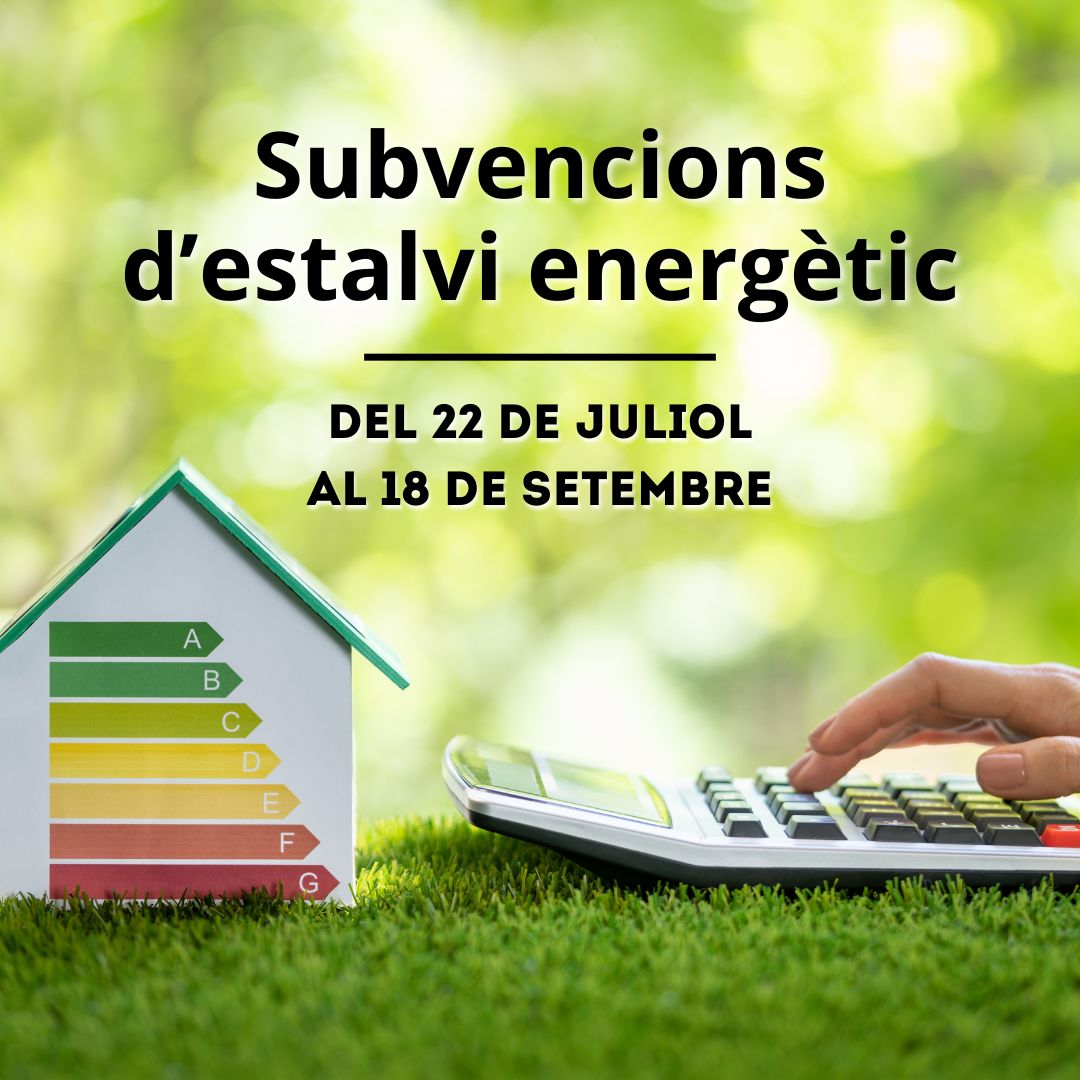 Demà s’obre el termini per a demanar les subvencions per a les actuacions d’estalvi energètic dutes a terme en habitatges durant els anys 2022, 2023 i 2024.

Trobareu aquesta informació, juntament amb la documentació addicional a:
vallbas.cat/obrim-el-termi…