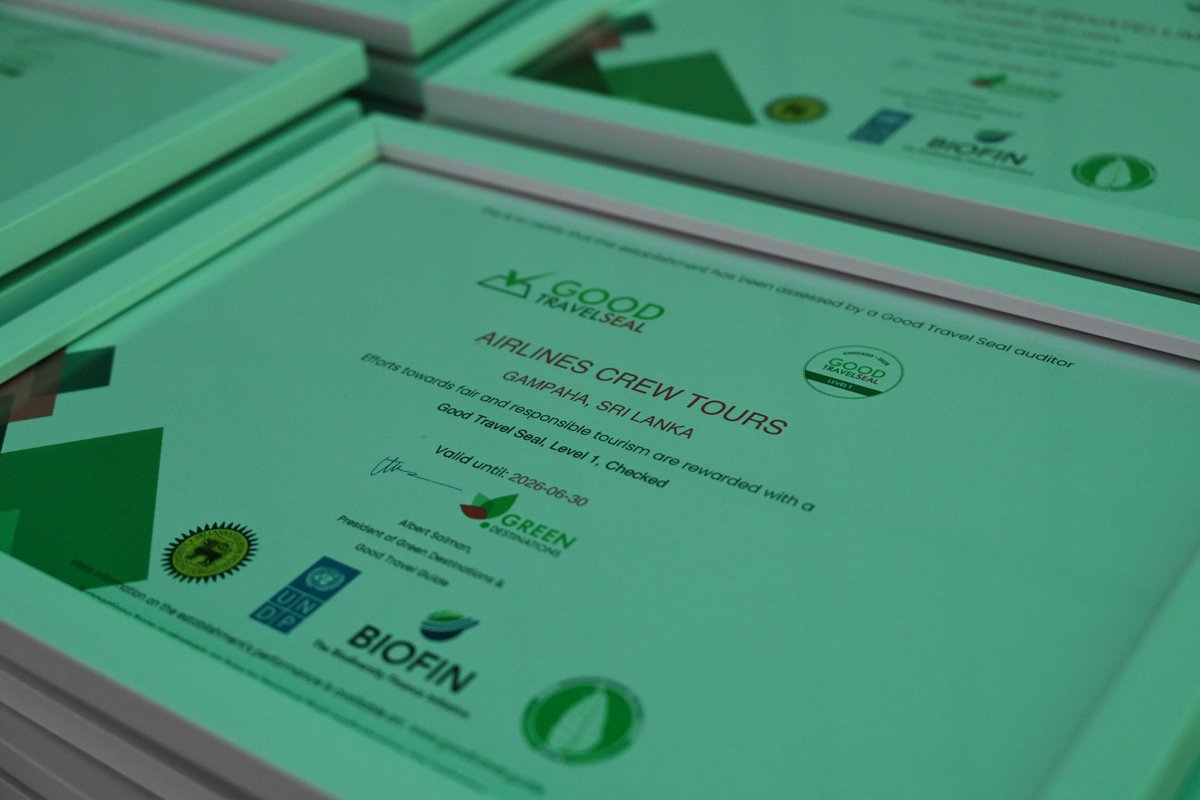 UNDPSriLanka's tweet image. The SME Sector Sustainable Tourism Certification Awards 2025 took place this morning. Since 2018, @UNDP&apos;s Biodiversity Finance Initiative (#BIOFIN) has collaborated with @sltda_srilanka to develop the National Sustainable Tourism Certification (NSTC), aligned with the Global…