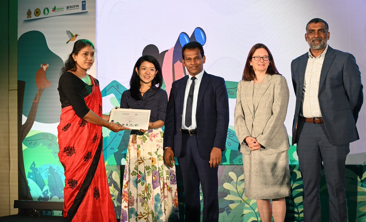 UNDPSriLanka's tweet image. The SME Sector Sustainable Tourism Certification Awards 2025 took place this morning. Since 2018, @UNDP&apos;s Biodiversity Finance Initiative (#BIOFIN) has collaborated with @sltda_srilanka to develop the National Sustainable Tourism Certification (NSTC), aligned with the Global…