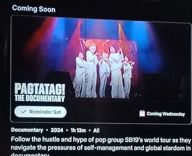 ⚠️ Tiktok and IG for SB19 Neflix Documentary 

WE NEED MORE HYPE ON THESE PLATFORMSSSSSS. Sa Wednesday na po ito. 😭😭😭