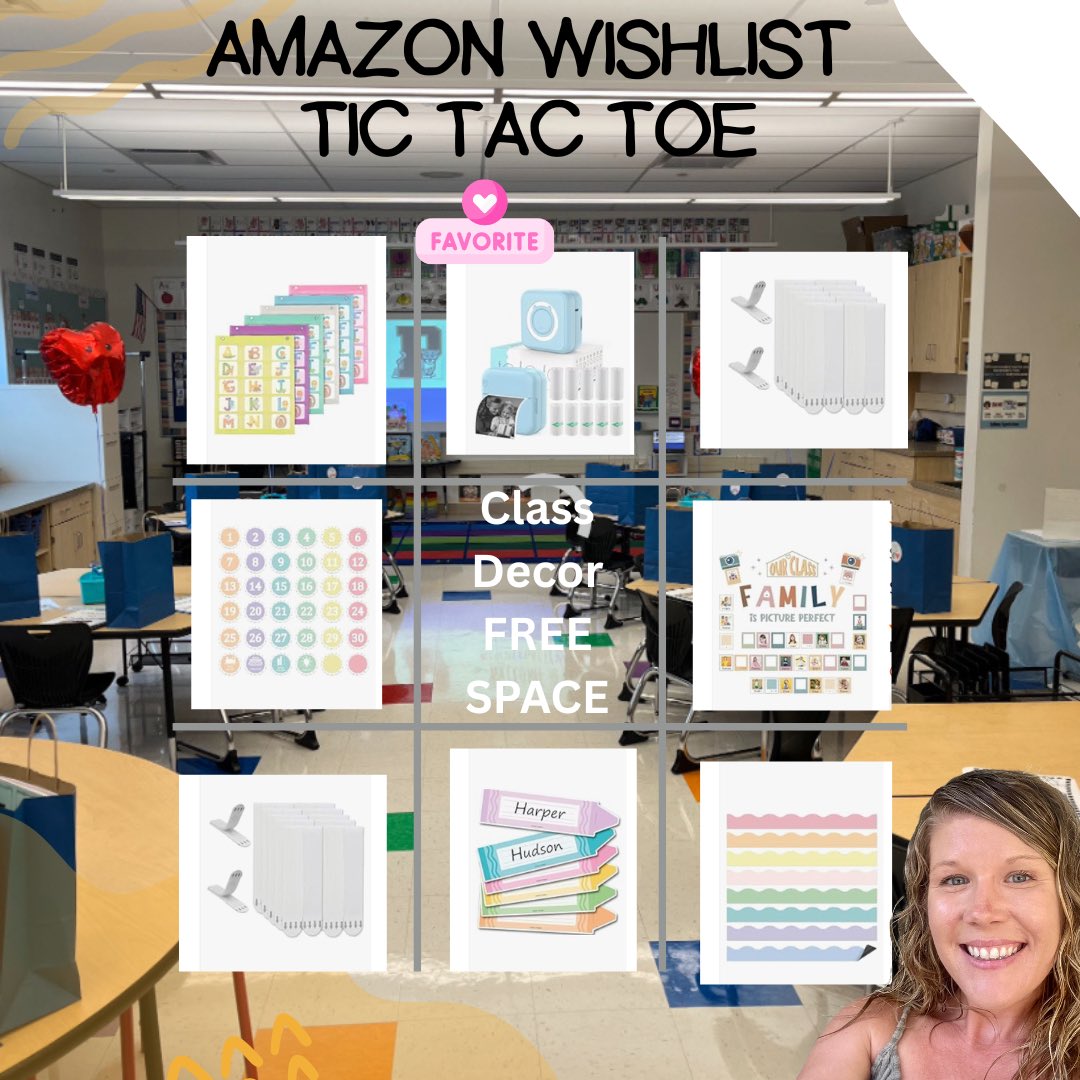 MsMcTeach's tweet image. I’m Jennie 👋
Kindergarten teacher/ Title One/ PA🍎
Help my kindergarteners kick off the year with everything they need! 📚✨
Check out my @Amazon Wishlist & @DonorsChoose to support our classroom 💛
🛒 Wishlist: amazon.com/hz/wishlist/ls…
🎁 DonorsChoose:…