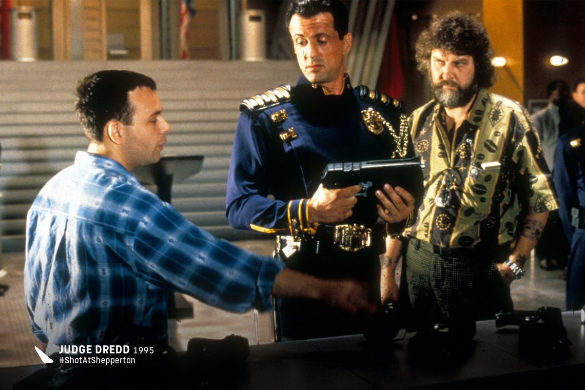 PinewoodStudios's tweet image. &apos;I am the law!&apos; It’s been 30 years since #JudgeDredd starring Sylvester Stallone blasted onto the big screen in UK cinemas #OnThisDay. The 22nd century, dystopian world based on the comics was constructed and #ShotAtShepperton including the huge Mega-City One set and miniatures.
