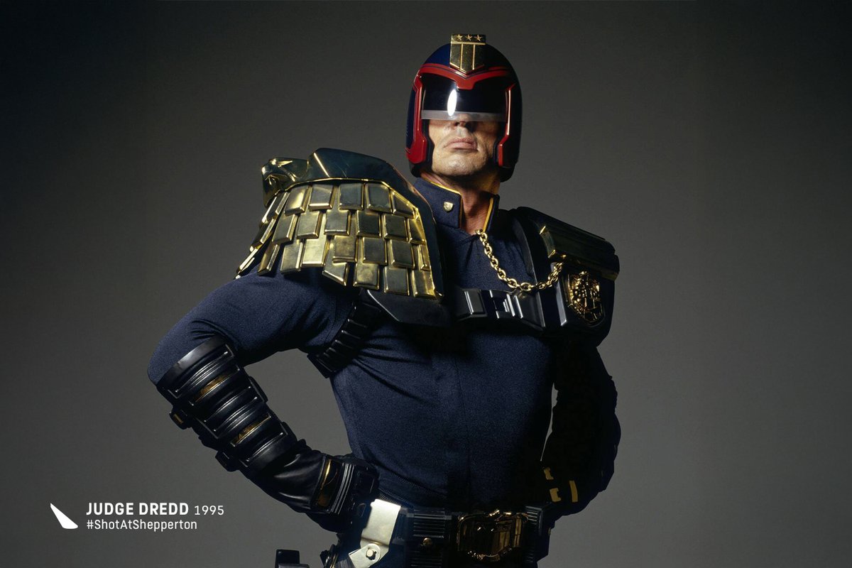 PinewoodStudios's tweet image. &apos;I am the law!&apos; It’s been 30 years since #JudgeDredd starring Sylvester Stallone blasted onto the big screen in UK cinemas #OnThisDay. The 22nd century, dystopian world based on the comics was constructed and #ShotAtShepperton including the huge Mega-City One set and miniatures.