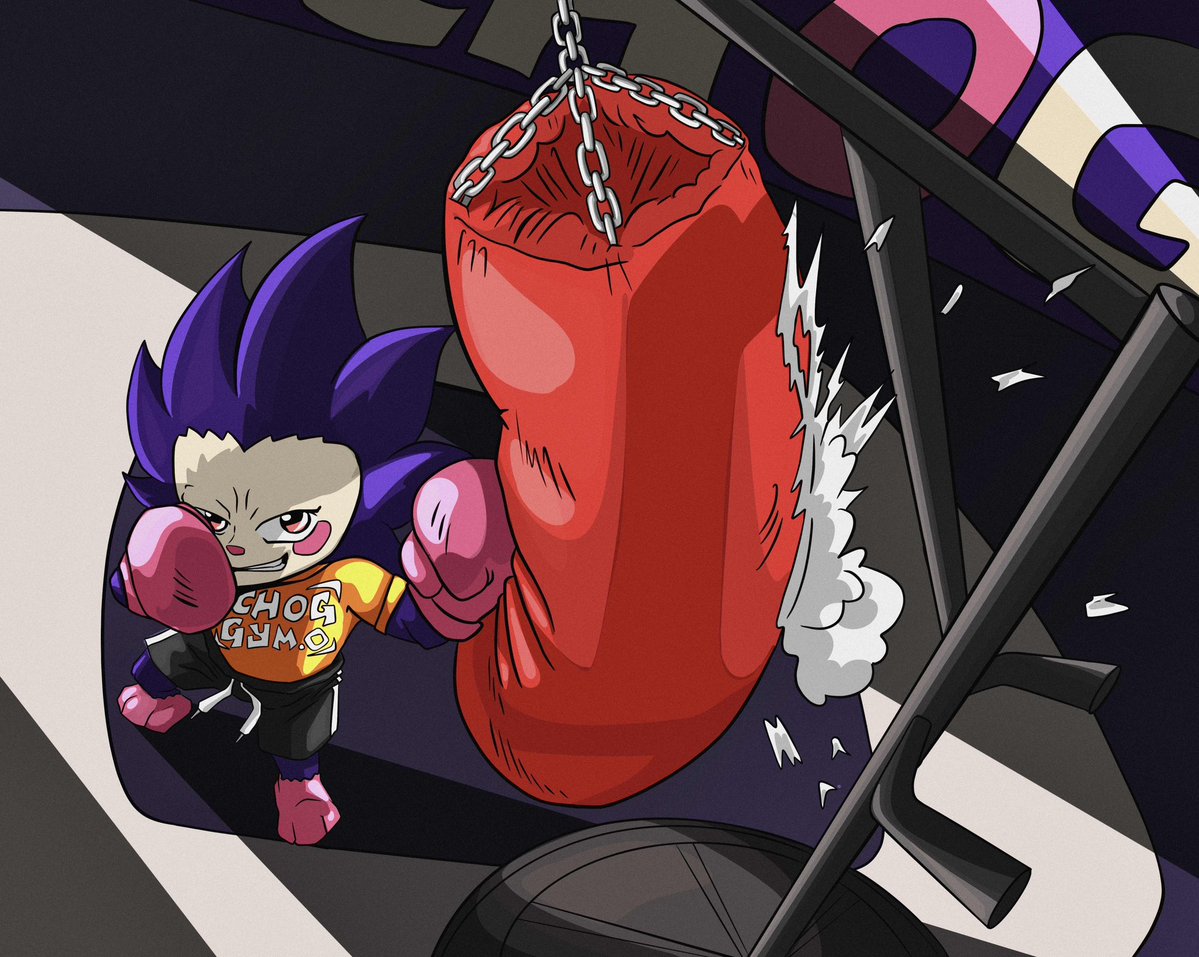 ChogNFT's tweet image. chogs are fighters! 👊💥