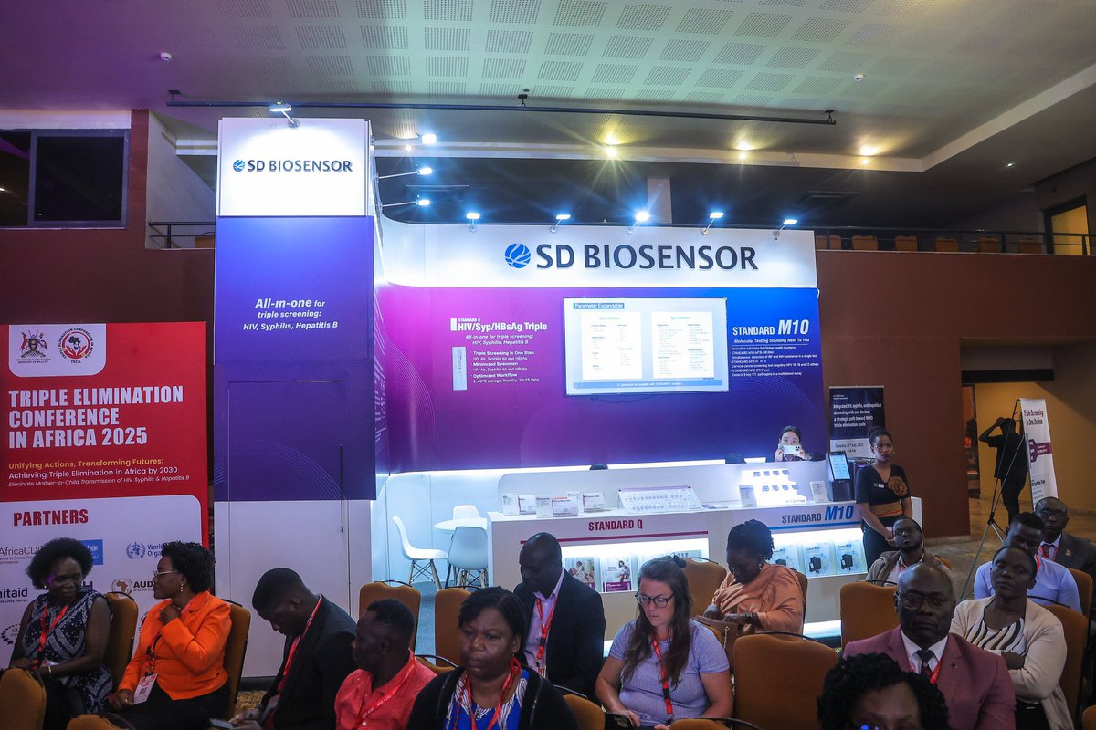 Microhaem's tweet photo. Our team is on the ground at the Africa Triple Elimination Conference on HIV, Hepatitis B & Syphilis in Kampala πΊπ¬
Proud to stand with @MinofHealthUG, @_AfricanUnion, @ahfafrica & partners to push forward African-led solutions.
#TripleEliminationConfUG #Microhaem #IVD #TECA25 https://t.co/P5ykl93N5E