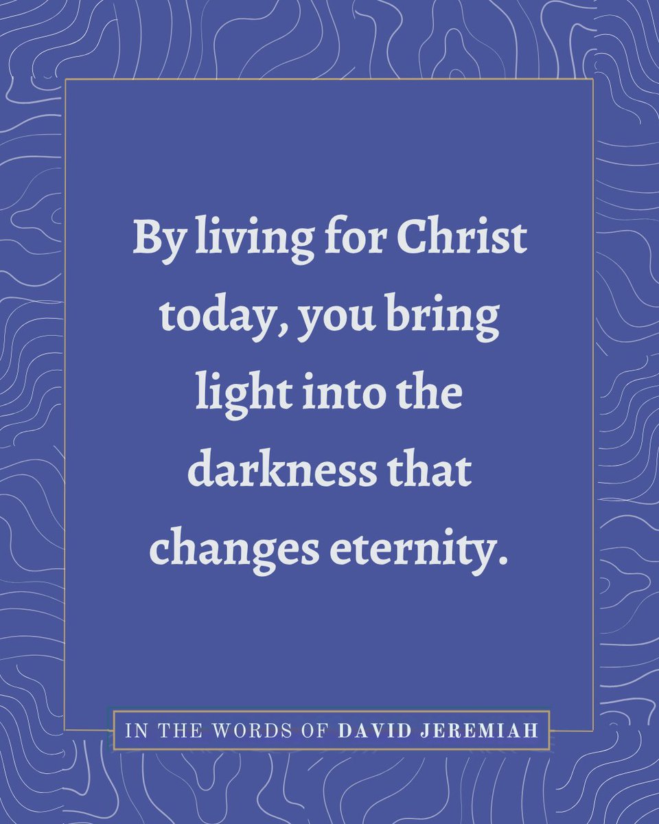 davidjeremiah's tweet image. Your faith today echoes forever. Be the light. 🌟⏳