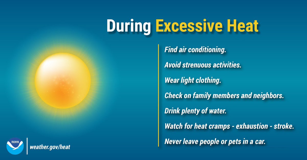 memphisweather1's tweet image. We're starting a hot 🔥 week off with temps in the upper 70s and expect mid to upper 90s with heat indices near 110° this afternoon. An isolated shower can't be ruled out, but is highly unlikely. Check out these tips to ensure you stay safe and healthy in this extreme heat!