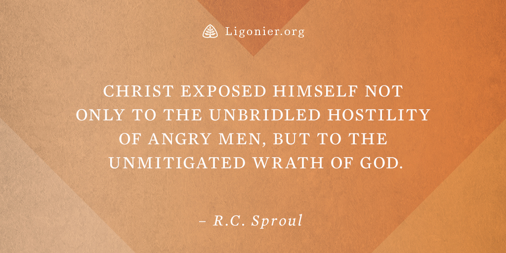 Ligonier's tweet image. “Christ exposed Himself not only to the unbridled hostility of angry men, but to the unmitigated wrath of God.” —@RCSproul
ligm.in/3QJx5Be