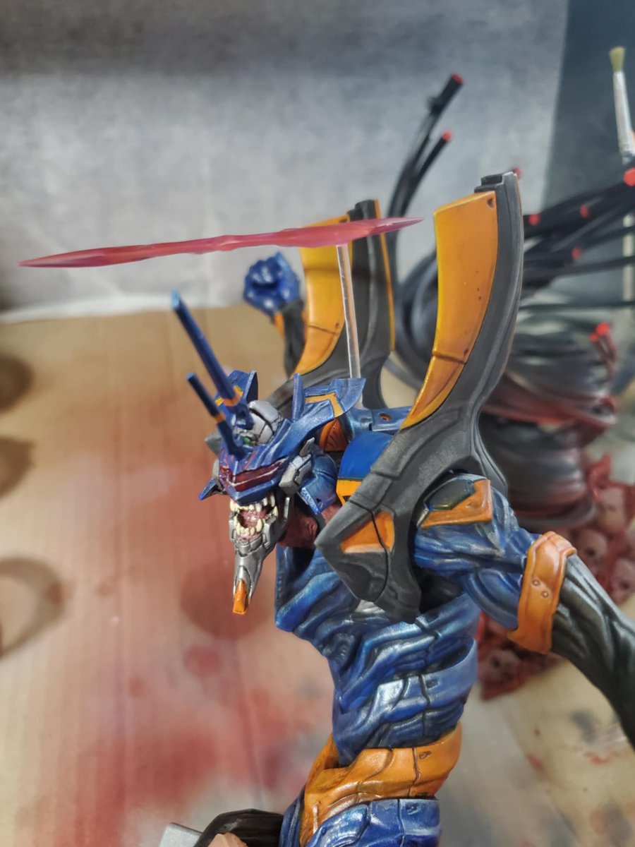 shintarofantom's tweet image. 塗装進捗です #wf2025s #ワンフェス2025夏 #エヴァンゲリオン #エヴァワンフェス