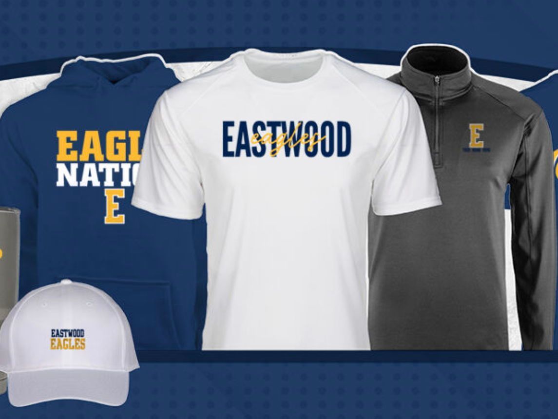 Today through Wednesday (7/23) you can get 20% off your spirit wear! Grab your Eastwood gear and use the code HURRY20! 

sideline.bsnsports.com/schools/indian…