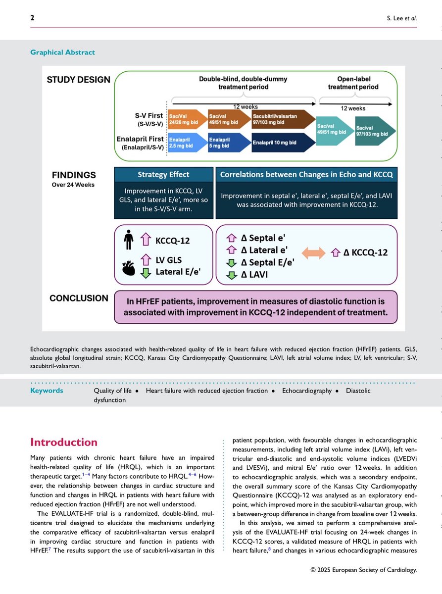 EJHFEiC's tweet image. 🗞️Changes in cardiac structure & function are associated with health-related quality of life in heart failure patients with reduced ejection fraction: Results from the #EVALUATE_HF trial
@ESC_Journals @GiuseppeGalati_
@AmrAbdin10 @HanCardiomd
bit.ly/4m6dEzc