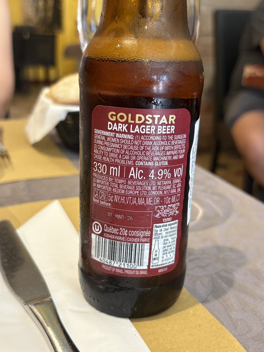 lemire's tweet image. No matter where you are, no matter which beer you drink, you cannot escape Quebec regulations.
We are the Europe of North America.