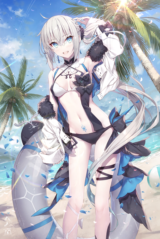 水着モルガン描きました！