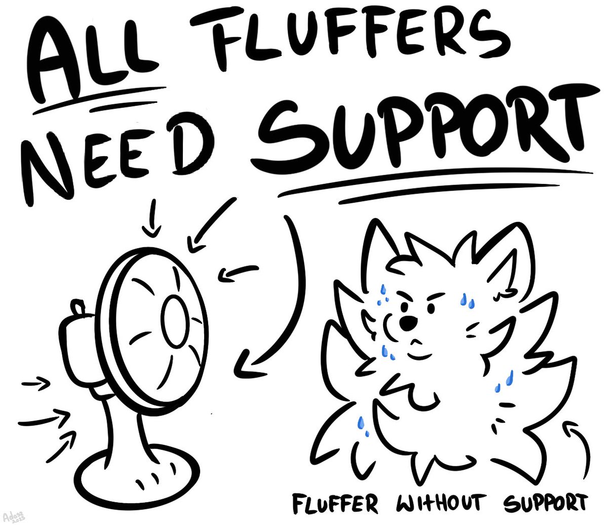 Addadasz's tweet image. ALL FLUFFERS NEED SUPPORT!!!
Remind your friends about fan exist
(All fluffers without fan are stinky &gt;&lt; )