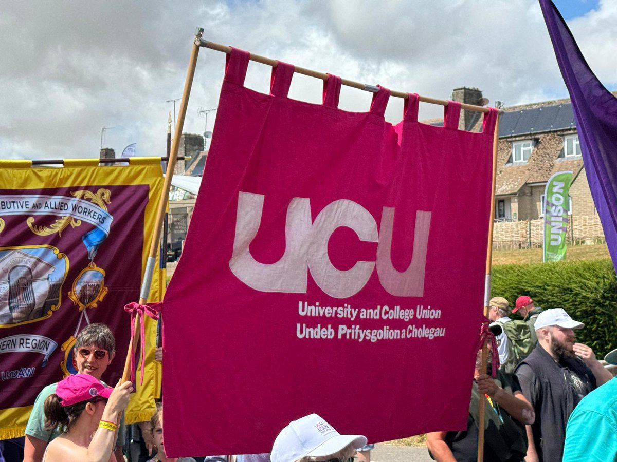 ucu's tweet image. This weekend we were proud to join fellow trade unionists at #Tolpuddle2025.
A powerful reminder of our history and why we fight on. ✊