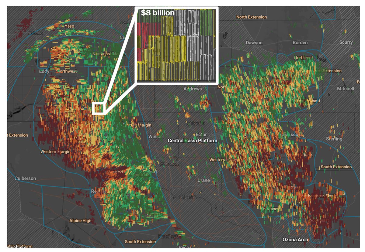 NextWaveEFT's tweet image. Sometimes you gotta step back and just look in awe at what the American Oil and Gas industry is capable of.
Permian Basin Stats
- 250+ companies
- $500 billion invested
- 50,000 wells
- Made the US the #1 oil producer
There's no other country on earth that could achieve this.