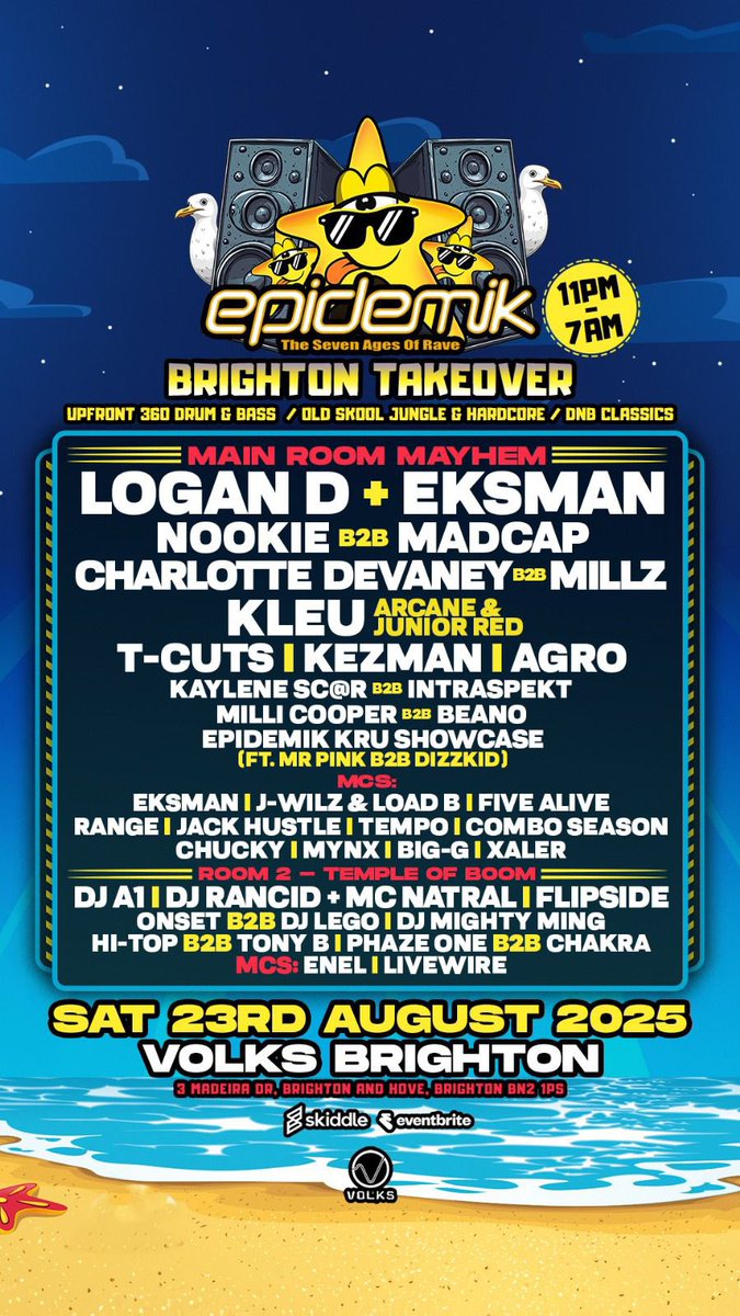 Big night coming up down at the south coast <a href="/epidemik/">Epidemik</a> can’t wait 🔊🔊🥳🥳 #jungle #dnb #oldskool #drumandbass