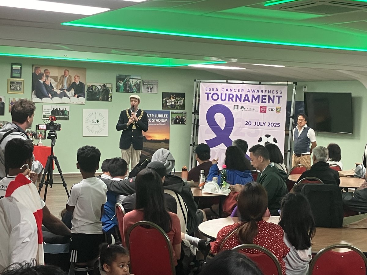 Sunday afternoon with the Chinese &amp; ESEA Communities at the Cancer Awareness Football Tournament at the Silver Jubilee Park Stadium.