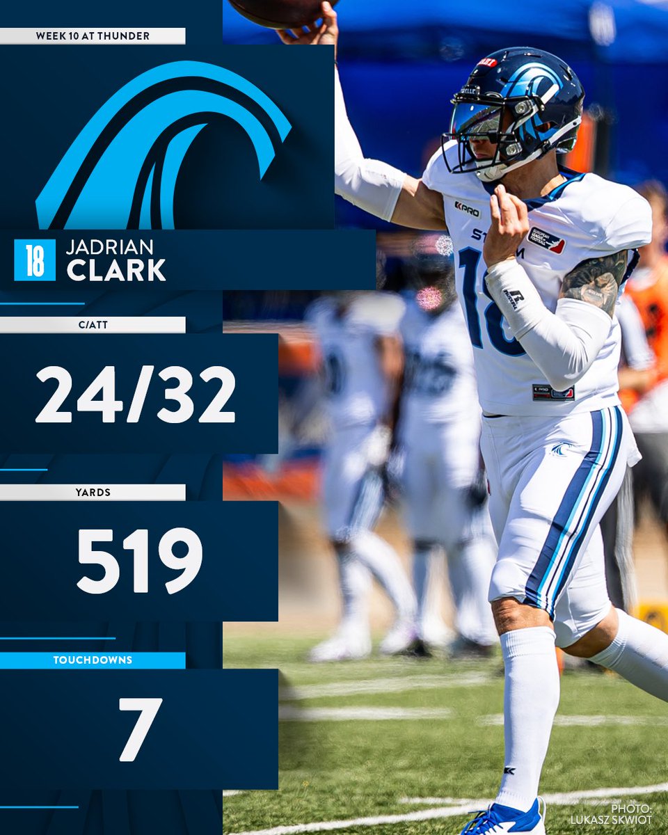 ELF_Official's tweet image. Watch Jadrian Clark break his own single game passing yards record 👑