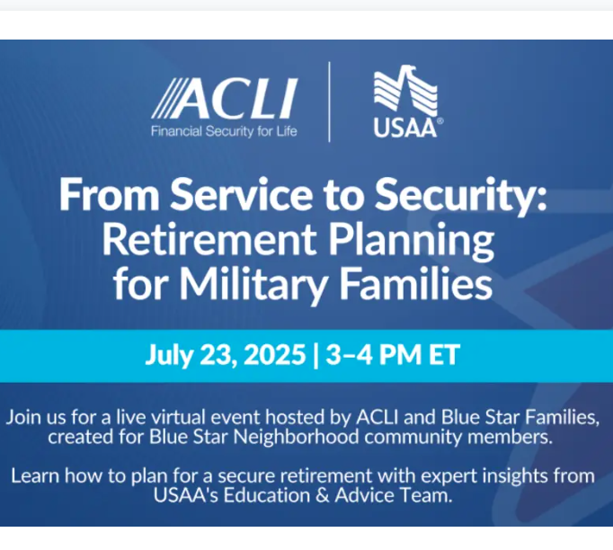 PathfinderLabs's tweet image. On 7/23 Blue Star Families will host From Service to Security: #RetirementPlanning for #MilitaryFamilies online at 3pm. Valuable insights into retirement planning, financial readiness, and long-term security. #Veterans
bobwoodrufffoundation.org/nyc-event/from…