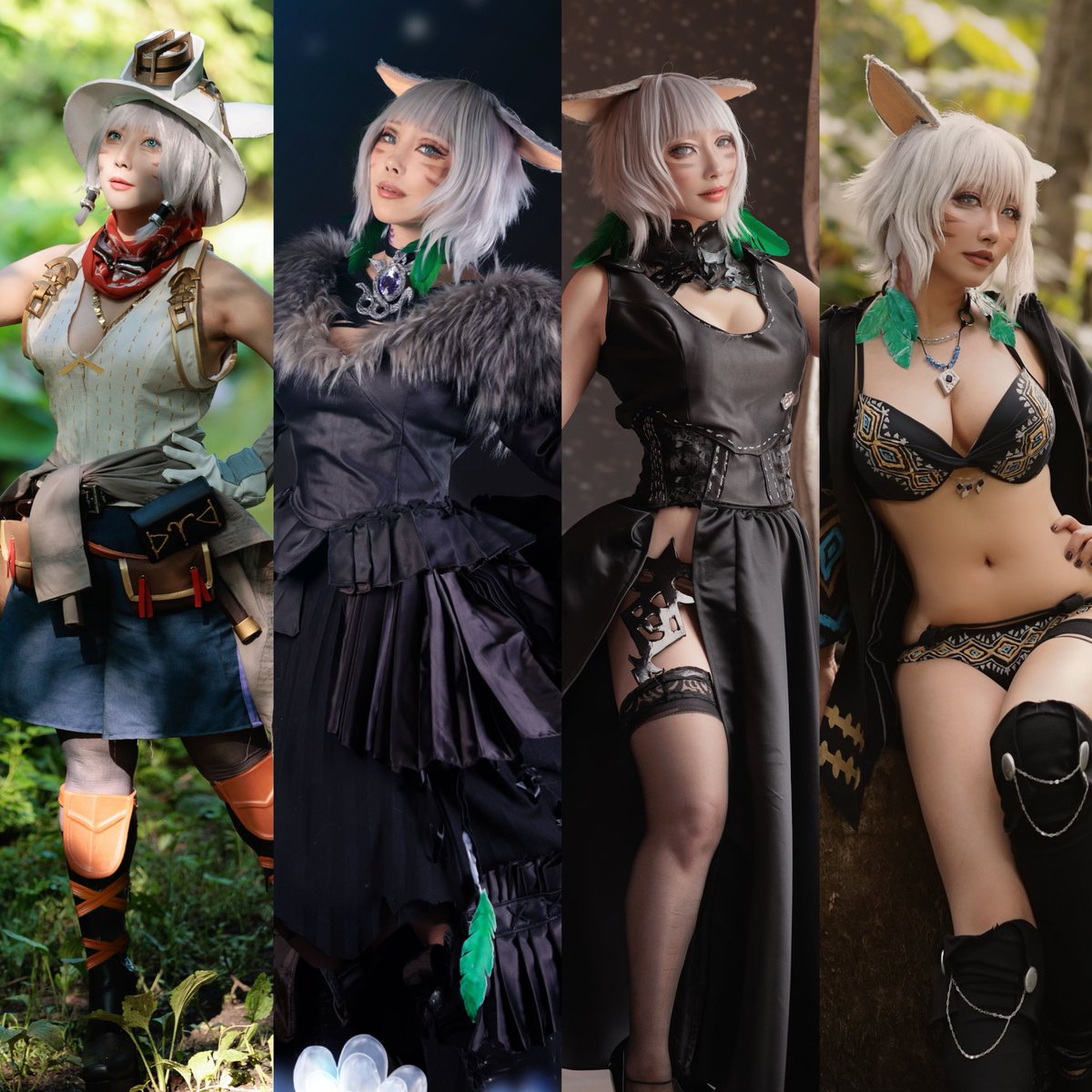 mmm_appleland's tweet image. #C106 入稿しました!
FF14 ヤ・シュトラで本を出します!
初めての製本、コミケで慣れないですがやれる事は全てやったのでお手に取っていただけると嬉しい、です!
衣装は画像の4着予定です!
後日BOOTHとメロンで通販予定有りです❣️
……2冊目も頑張ったら出ます……
よろしくお願いします…