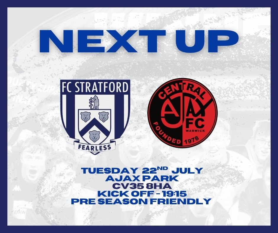 FcStratford's tweet image. γ ππππ ππ γPre-season match three. A change in schedule this week and we now travel tomorrow to @CentralAjaxFC instead of Thursday.
#UpTheFCBears