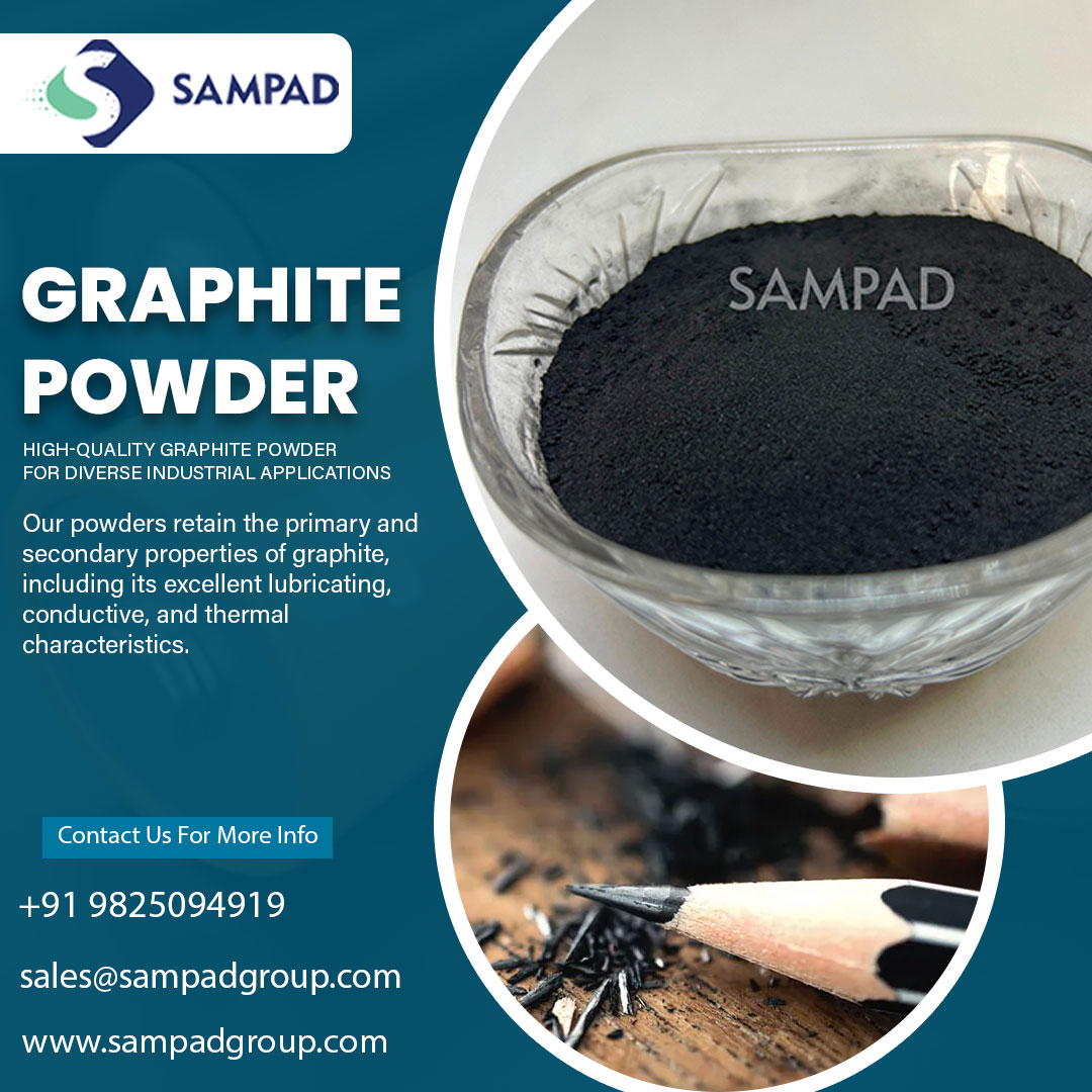 sampadgroup's tweet image. Looking for high-quality Graphite Powder for industrial applications? Trust Sampad Group – delivering premium-grade graphite with superior lubricating, conductive, and thermal properties. 
#GraphitePowder #IndustrialGraphite #SampadGroup #GraphiteSuppliers #LubricatingPowder