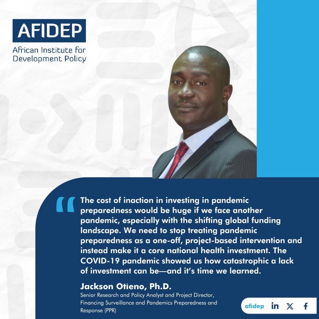 Afidep's tweet image. Long-term, consistent investment in systems is needed to make sure we are leaving no one behind during pandemics.