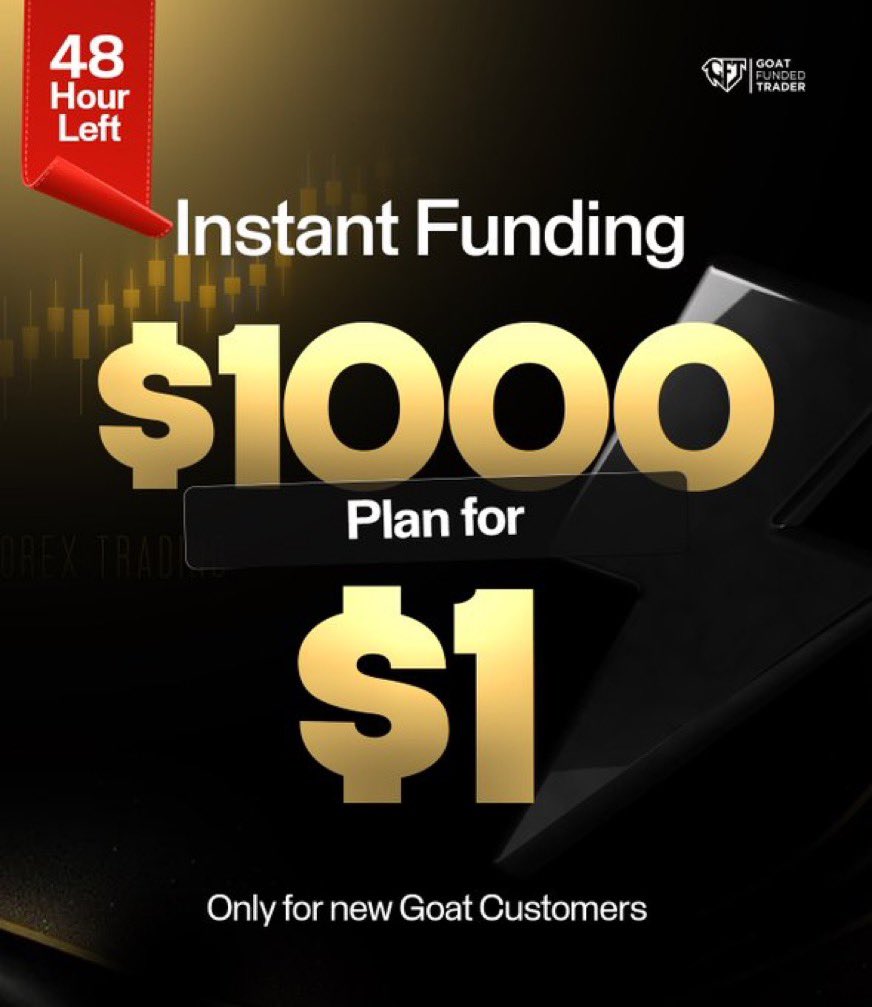 Okay lets do this (50 - 100accounts to be given away) 

$1000 instant funded account for 50 - 100 people giveaway 

to participate 
follow <a href="/LeveragedGiant/">🦧🦧</a>
turn on post notifications with proof 
drop your account number (kora pay is up so you can buy through trf)