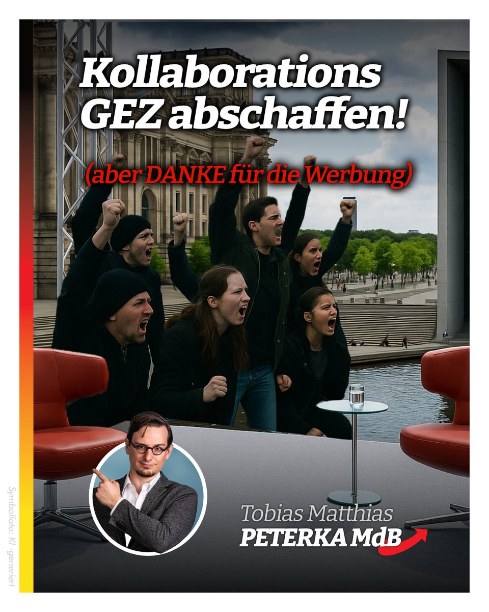 TobiasMPeterka's tweet image. Was als Interview begann, war am Ende pure #Inszenierung. Störer im Dienst, Einspieler auf Linie, Kritik unerwünscht. Wer so mit #Zwangsgebühren Meinung macht, hat im #Rundfunk keinen Platz mehr. #GEZ #Sommerinterview