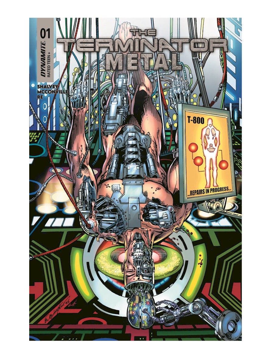 Bob_Layton's tweet image. I've been working on this project for a few months. NOW-I can announce it! I'll be creating covers on all five issues. TERMINATOR: METAL #1 $4.99
Variant Cover Art by Bob Layton & Colors by Alex Sinclair. This book will be released on October 22, 2025. @Dynamite @TheTerminator