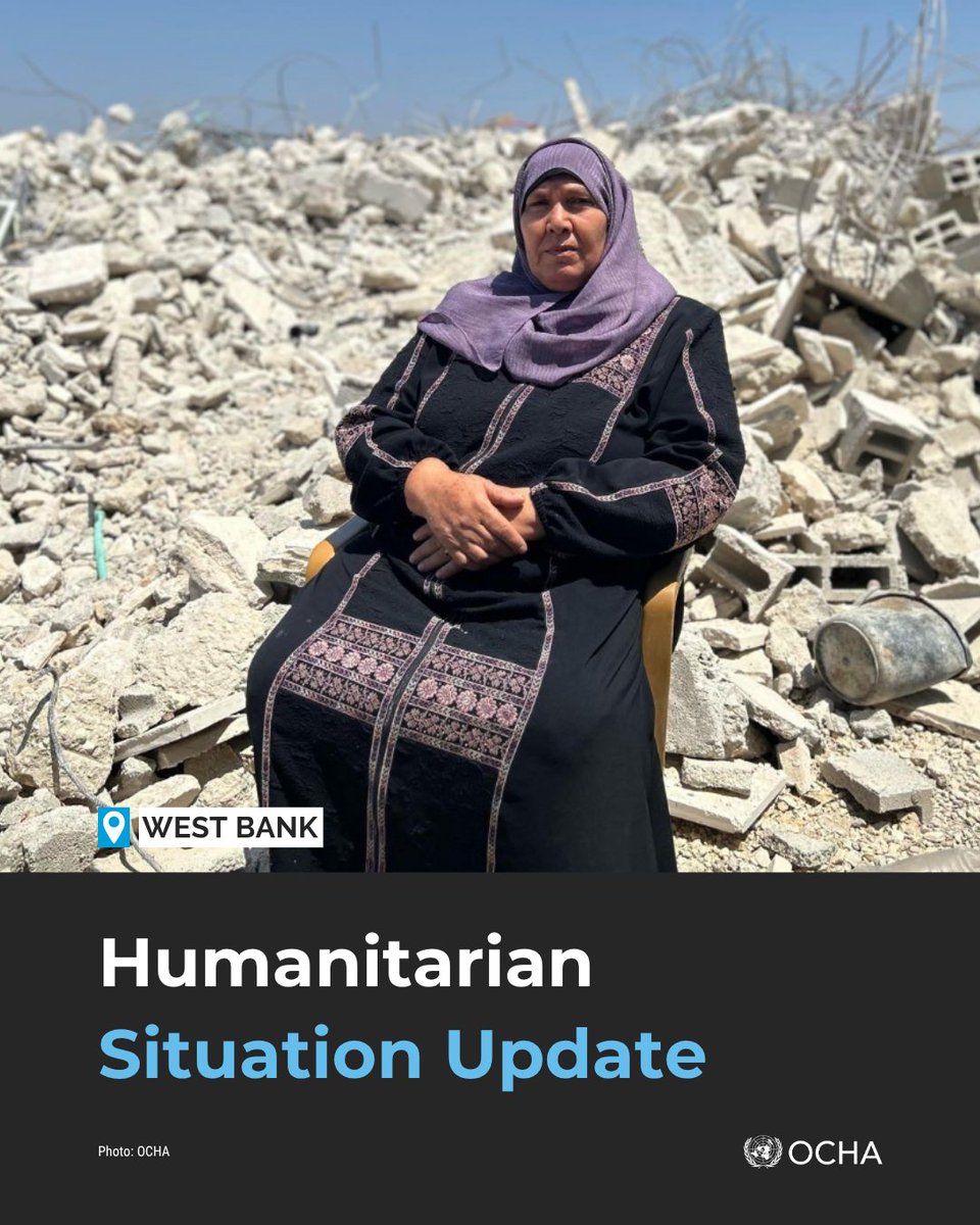 ochaopt's tweet image. Israeli settlers injured 100 Palestinians in June – the highest monthly toll on our 20-year records. Earlier this month, 2 Palestinians were killed in a settler attack. Meanwhile: demolitions, displacement & access restrictions continue.
#WestBank update: ochaopt.org/content/humani…