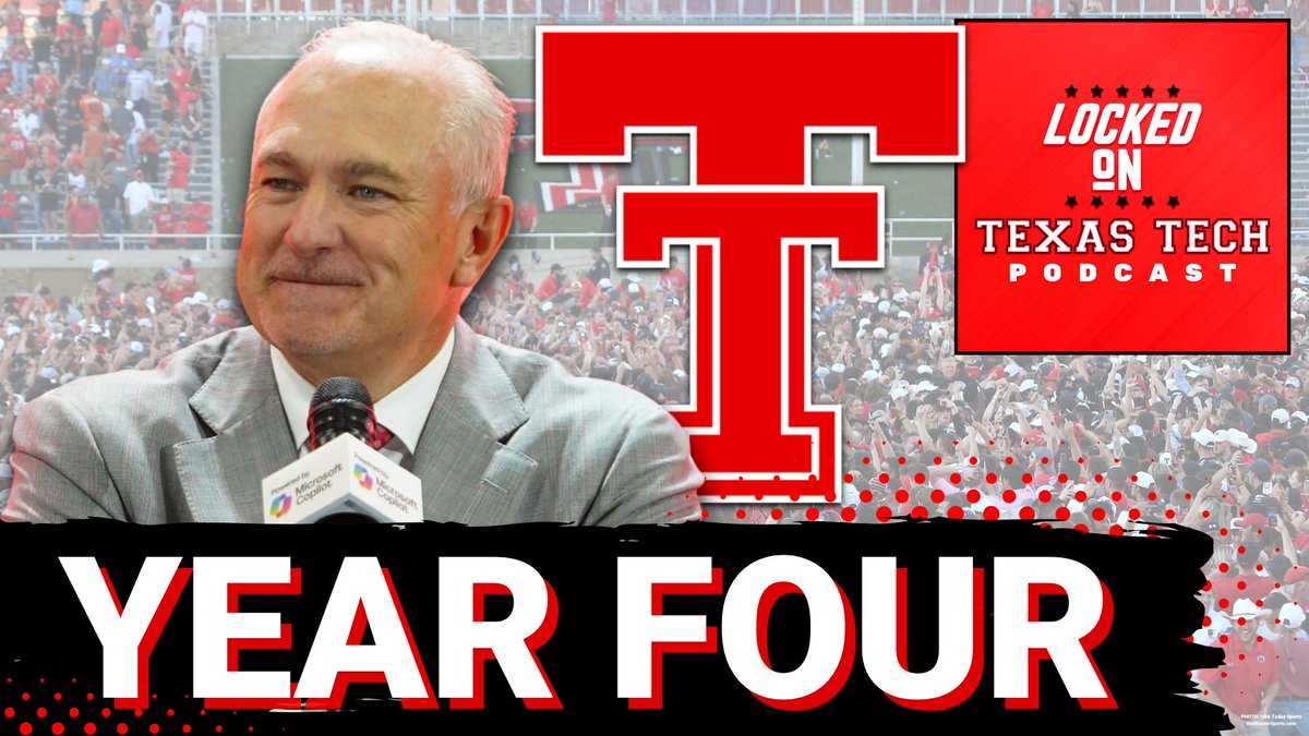 LockedOnTech's tweet image. Today on Locked On #TexasTech:
- McGuire in year four
- identity
- the Leach timeline
#GunsUp
📺YouTube: youtu.be/d1He4bARMNc
📻Apple: shorturl.at/efrw7
📻Spotify: shorturl.at/mw124