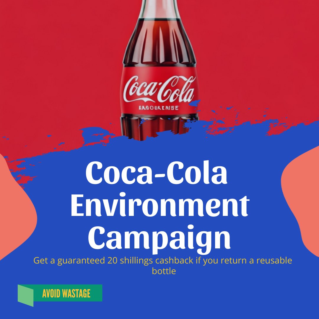 Mydukaqwetu's tweet image. Coca-Cola Recycling Campaign

♻ Don’t toss it — return it!
Bring back your empty Coca-Cola bottles and get KES 20 back per bottle!
Let’s keep the earth clean 🌍
#RecycleAndEarn #CocaColaKE #GoGreen