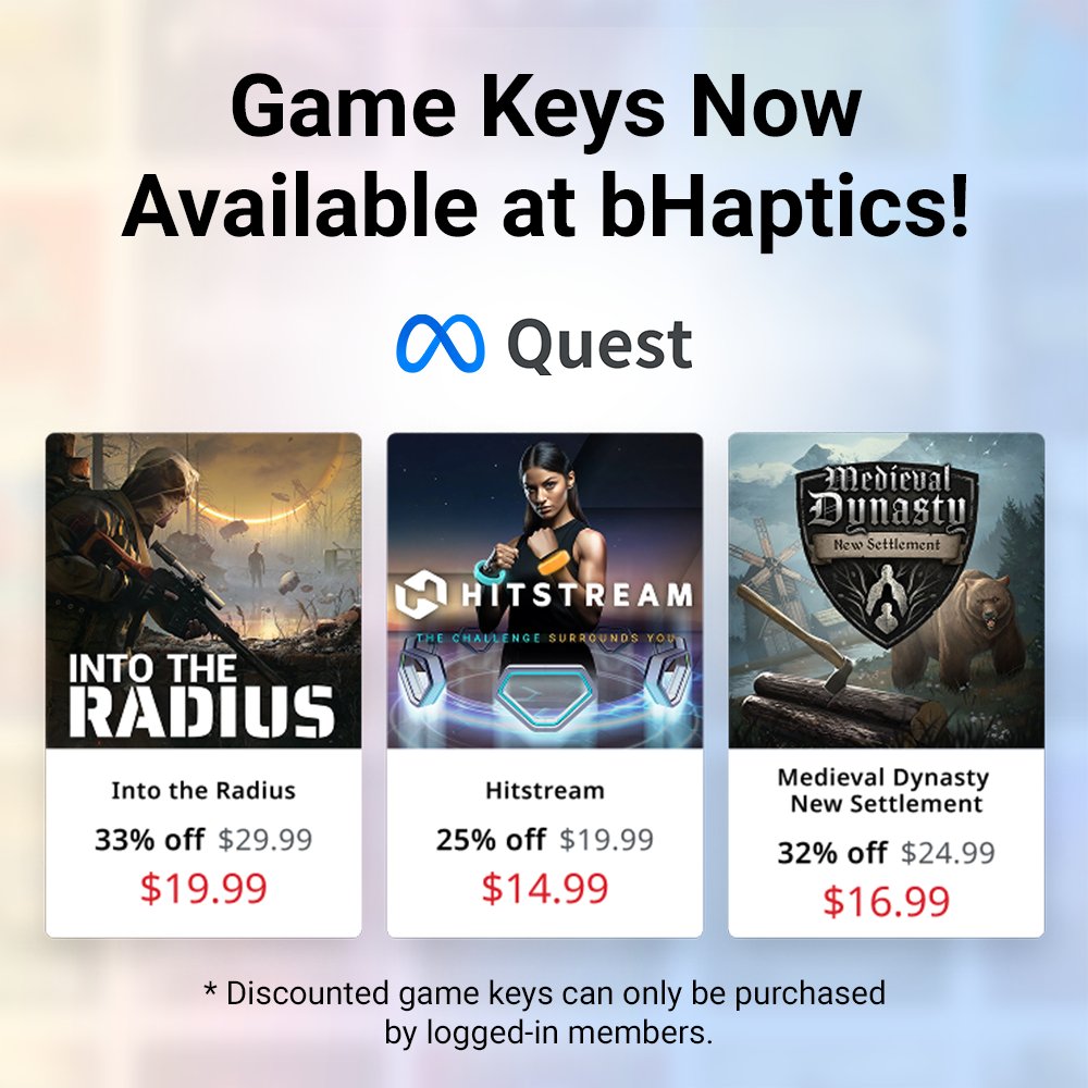 bhaptics's tweet image. 🤯 🤩 Save up to 33% percent off these amazing #bHapticsReady games!
What are you waiting for? Unlock great deals now!
🔑 bhap.it/4cGv6a3