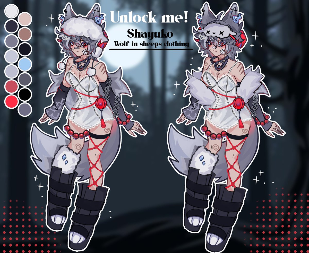 Shayuko's tweet image. •~𝖂𝖔𝖑𝖋 𝖎𝖓 𝖘𝖍𝖊𝖊𝖕&apos;𝖘 𝖈𝖑𝖔𝖙𝖍𝖎𝖓𝖌~•
🐺🐑🥩
°~𝚃𝚑𝚎 𝚜𝚘𝚏𝚝𝚎𝚜𝚝 𝚟𝚘𝚒𝚌𝚎 𝚘𝚏𝚝𝚎𝚗 𝚖𝚊𝚜𝚔𝚜 𝚝𝚑𝚎 𝚜𝚑𝚊𝚛𝚙𝚎𝚜𝚝 𝚝𝚎𝚎𝚝𝚑~°

Hello Everyone! I&apos;m Shayu a rabid werewolf girl ❤️‍🩹

#Vtuber #VtuberEN #VtuberDesign #fyp #Vtubermodel