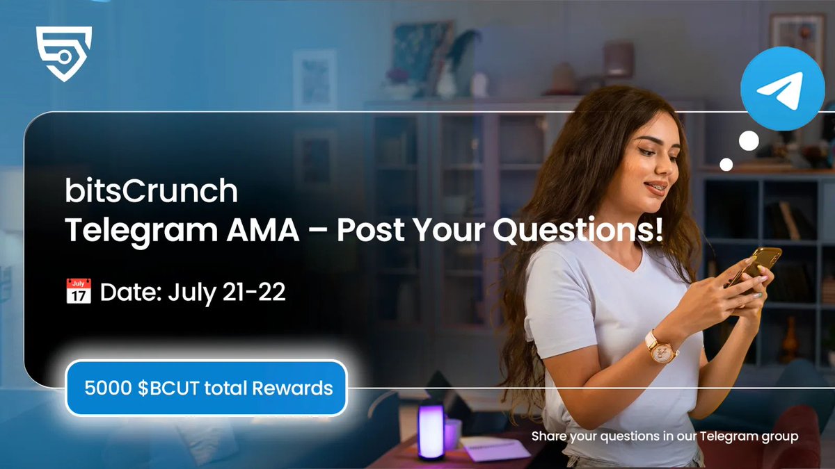 bitsCrunch's tweet image. bitsCrunch Telegram AMA – Submit Your Questions!
Have questions about $BCUT, product roadmap, or ecosystem strategy? Now’s your chance.
🗓️ July 21-22 | Post your questions in our Telegram group.
5,000 BCUT Reward Pool – Top 10 community questions win 500 BCUT each
Join…