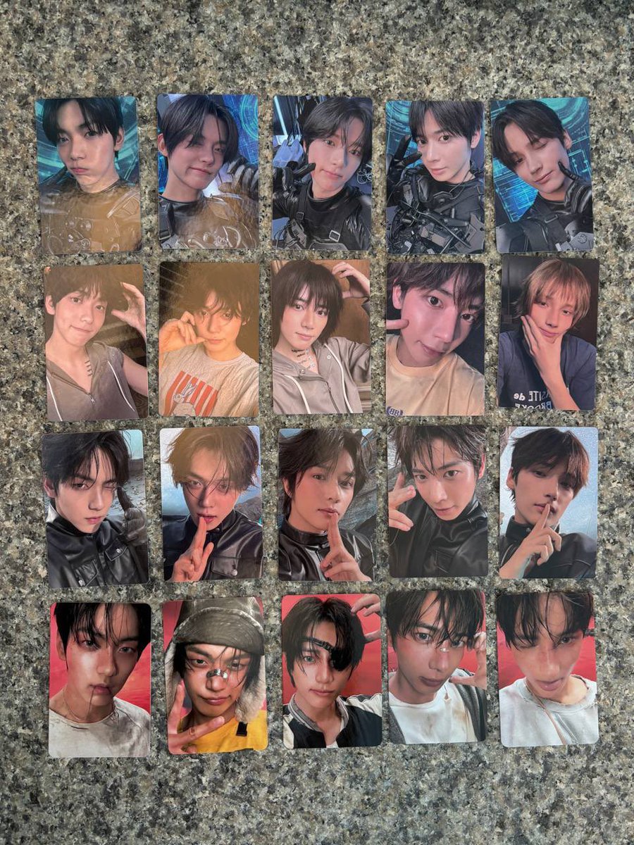 All 4 txt albums version photocards !! Awake Etched Starlight
