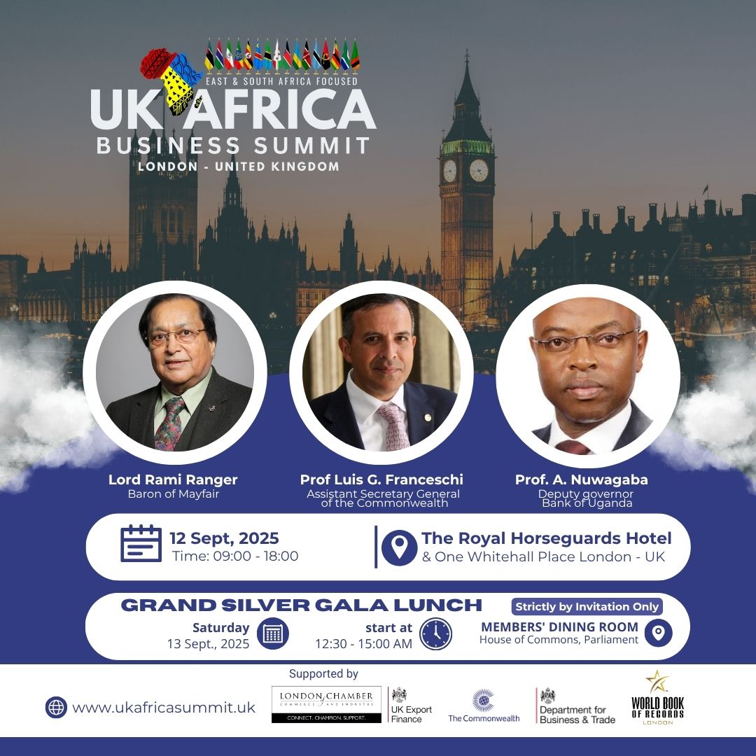 I am honoured to be speaking at the UK–Africa Business Summit 2025 on Friday, 12 September at The Royal Horseguards Hotel &amp; One Whitehall Place, 2 Whitehall Court, London.  

My session is titled:  “Innovations in Foreign Direct Investment: Why Uganda is the Best Destination?”