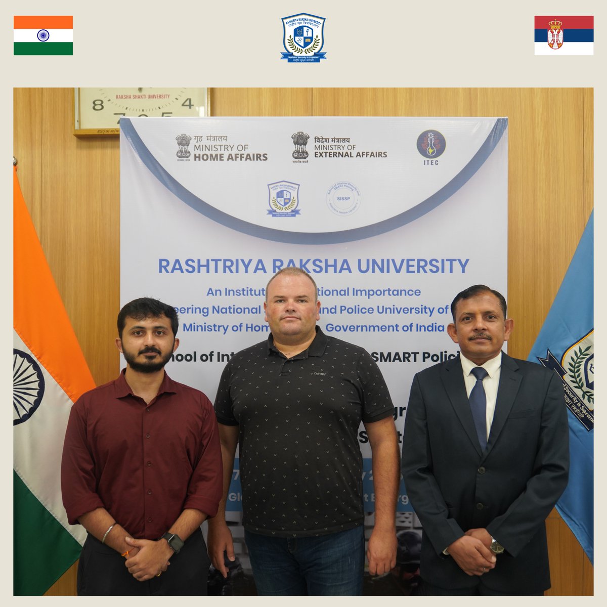 RakshaUni's tweet image. The participant from Serbia successfully completed a two-week Counter-Terrorism Training under the @ITECnetwork , hosted by Rashtriya Raksha University. The engagement underscores the commitment of both countries towards a shared and secure future. @SRBinIndia @IndiaInSerbia