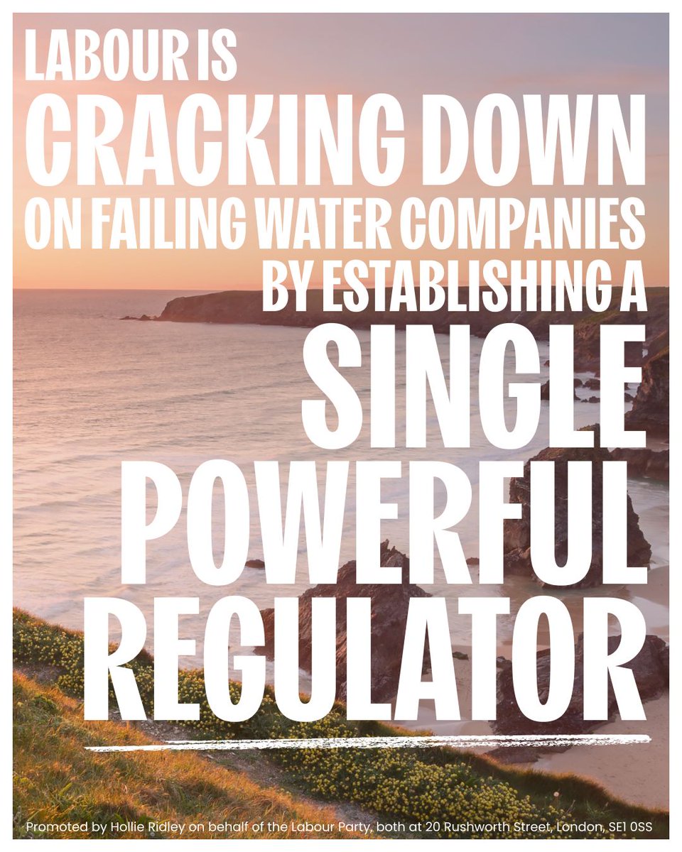 UKLabour's tweet image. NEW: Labour is abolishing Ofwat and putting working people first by preventing water pollution and protecting families from bill hikes.