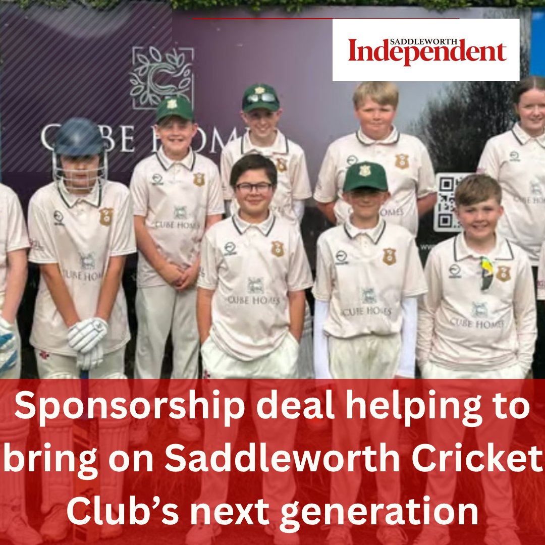 A house builder is helping bring through the next generation of cricketing talent with it second year of sponsorship.

Cube Homes has committed to a three-year deal with Saddleworth CC – and it is already seeing the effects.

Read more: saddind.co.uk/sponsorship-de…