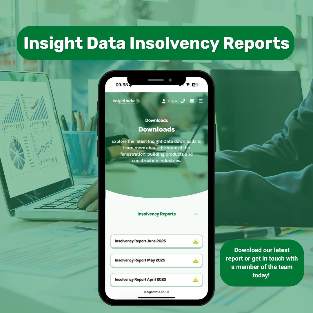Insight Data (@insightdataltd) on Twitter photo π The June Insolvency Report is out! Missed April or May?
Donβt worry - download all reports anytime from our website.
Or get in touch for expert insights.
π 01934 808 293
π§ hello@insightdata.co.uk
#InsolvencyReport #InsightData π The June Insolvency Report is out! Missed April or May?
Donβt worry - download all reports anytime from our website.
Or get in touch for expert insights.
π 01934 808 293
π§ hello@insightdata.co.uk
#InsolvencyReport #InsightData