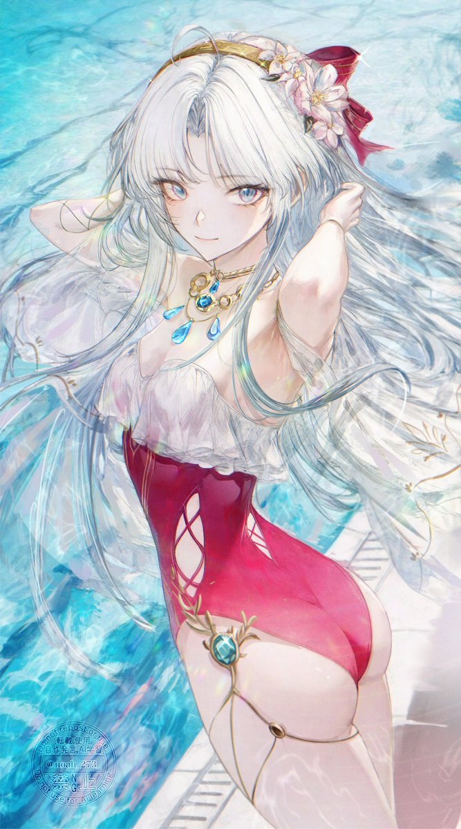 Noah_273_'s tweet image. 水着カルロッタ(再掲)
#WuWaCollection #WutheringWaves #WutheringWavesfanart #鳴潮 #WuWa #명조