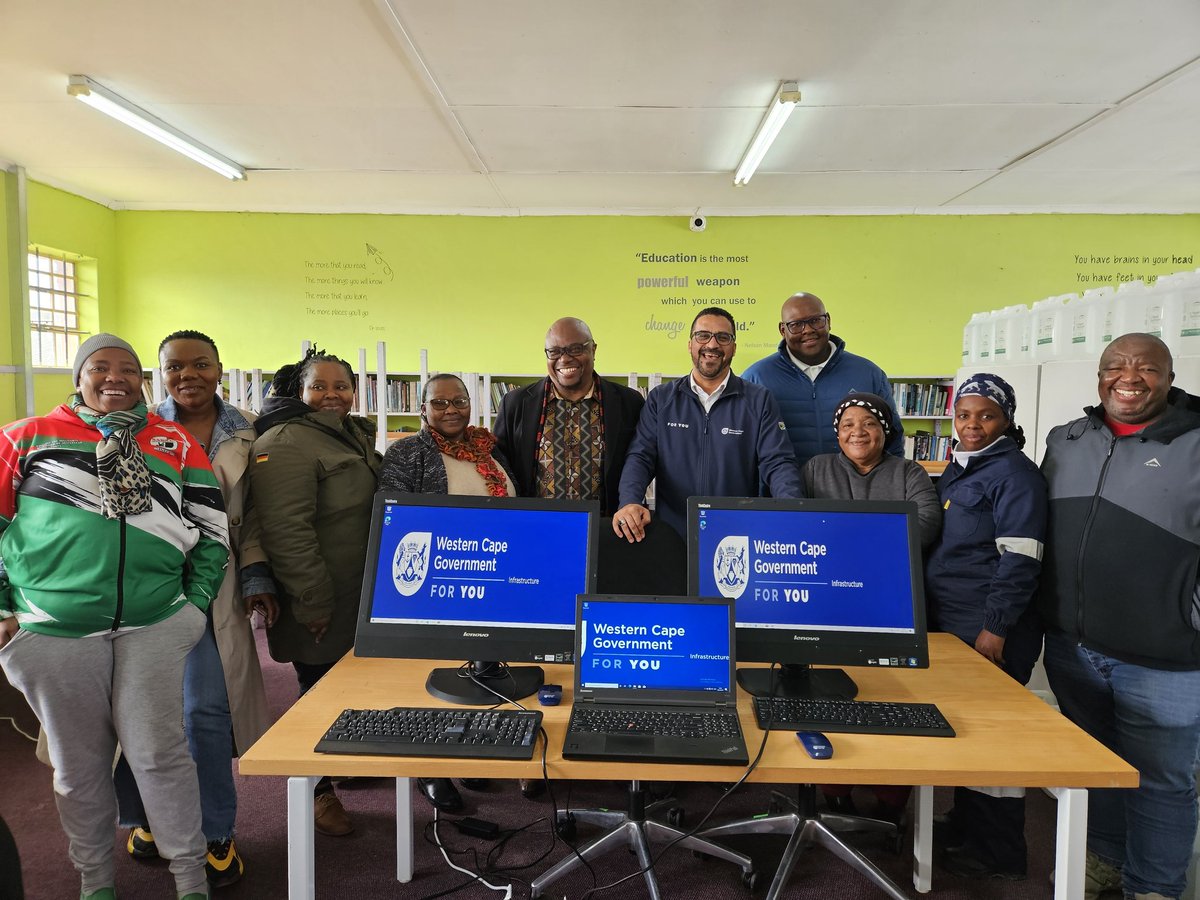 Min_TSimmers's tweet image. We end the day at Sinethemba High School in Philippi where we are handing over much needed computers, stationary and other essentials.
I look forward to another year of delivering to our communities beyond brick and mortar.
#Infrastructure #ForYou