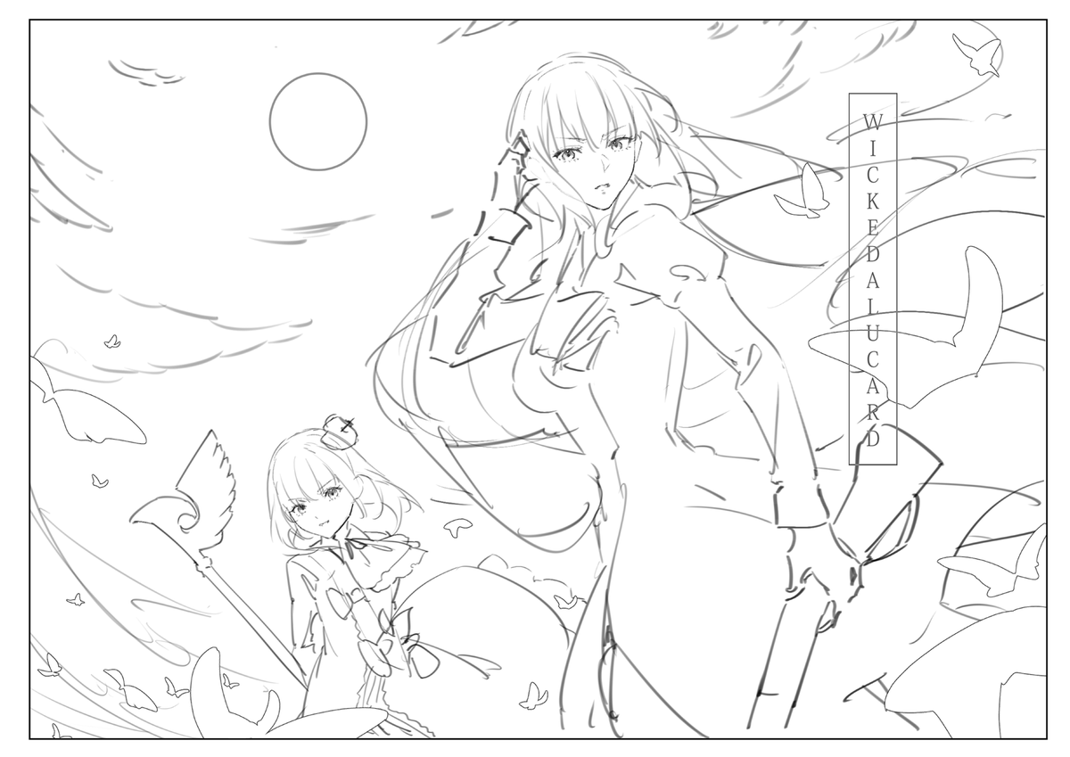 rough drafts!
Rosa and Maria of Umineko no Naku Koro ni fanart cm!
Such a nostalgic series 